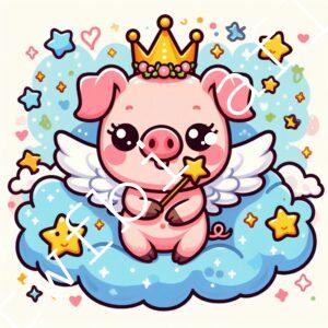 模仿畢加索繆斯女神畫作-一隻豬