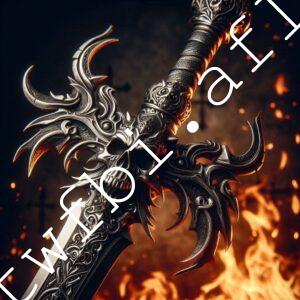 不怎麼像有骷髏裝飾的屠龍刀