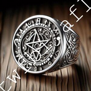 帶有八卦符文的戒指