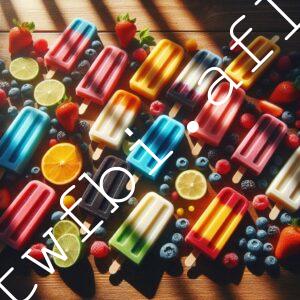 彩色冰棍的精美照片