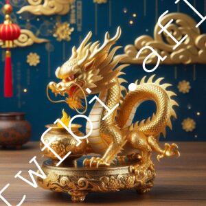 Q版十二生肖 金光龍公仔