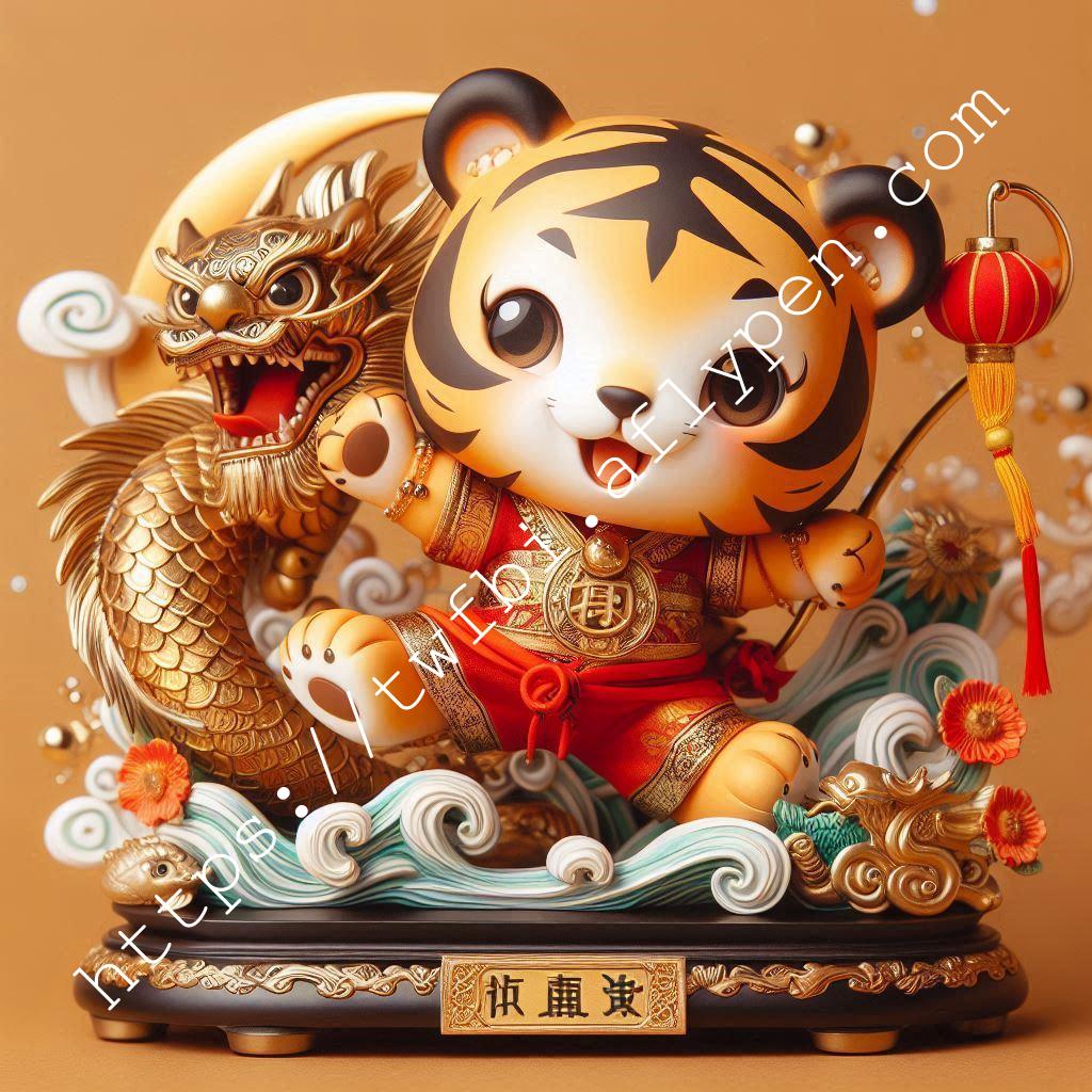 Q版十二生肖 震山虎公仔