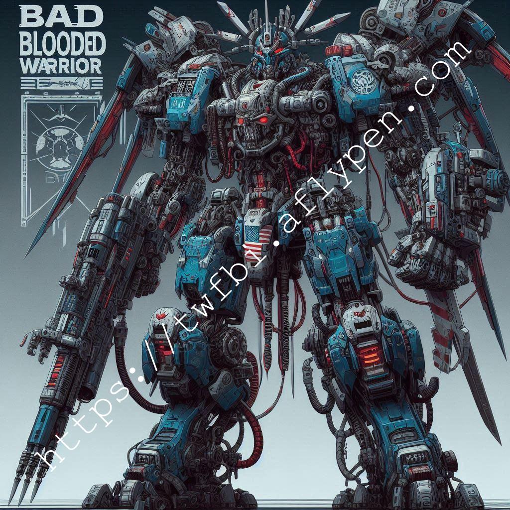 不像-Bad Blooded 戰士 機甲化 概念圖(Bad Blooded warrior mech concept art)01