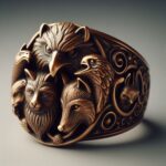 不像-動物圖騰銅戒(Ring with animal masks on bronze)