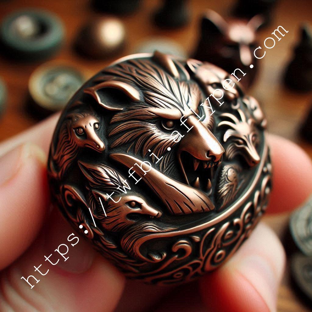 不像-Ring with animal masks on bronze02