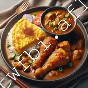 不怎麼像-咖喱嫩煎雞腿排蛋包飯